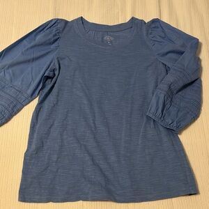 St. John's Bay Long Sleeve Blue Top